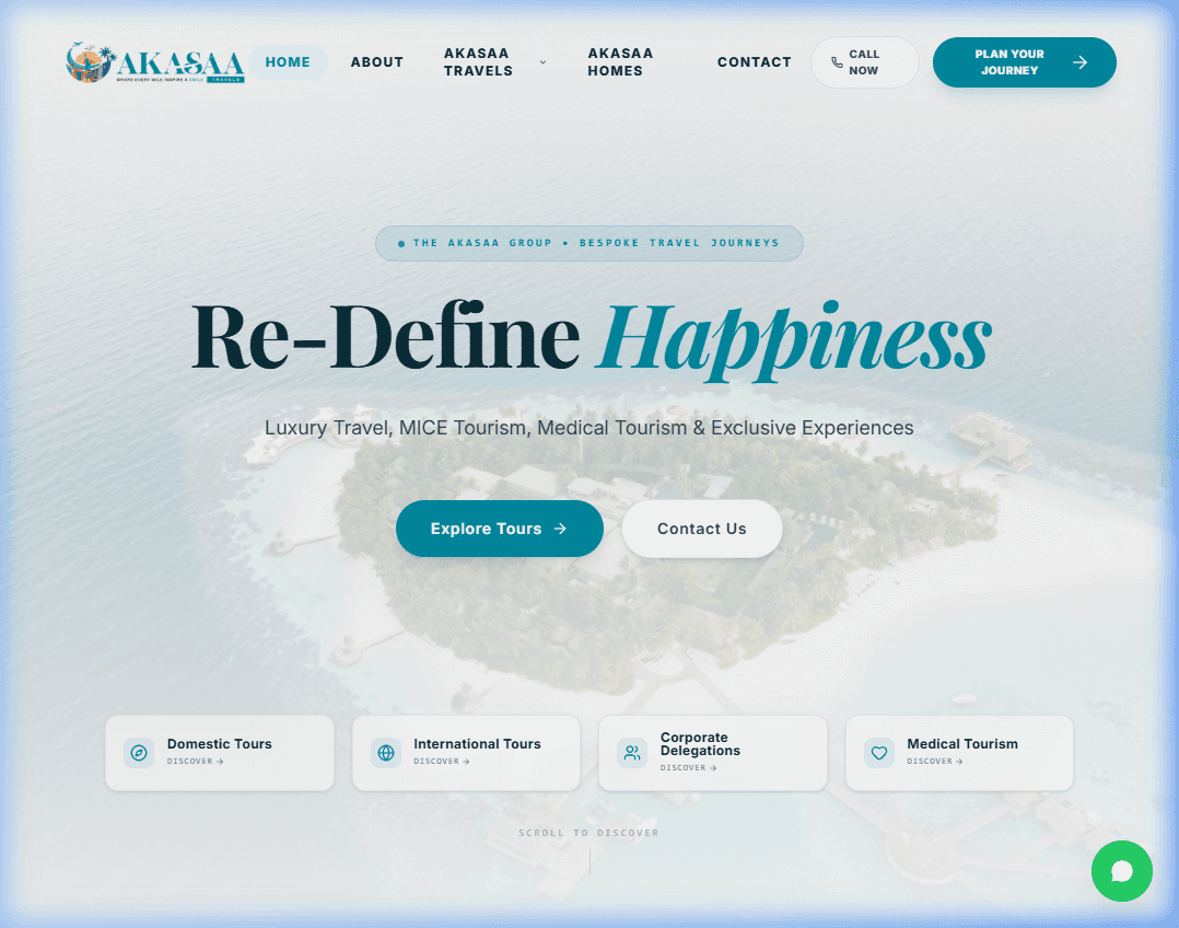 Akasaa Group Business Website Preview
